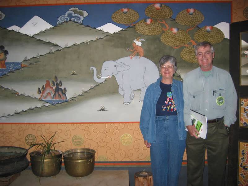 Jim and Linda in Paro Hotel