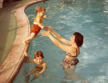 1971 Amy Learning to Swim
