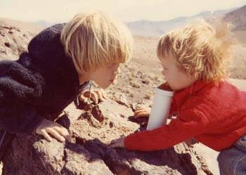 1972 Amy and David in Death Valley