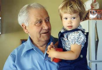 1972 Amy with Grandfather Beck