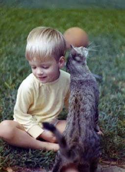 1972 Charles and Jack the Cat