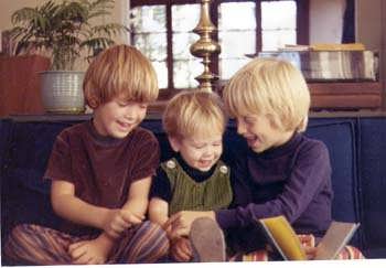 1972 Christmas Amy, David, Andy