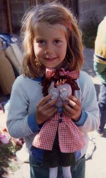 1977 Amy with Doll at Walden