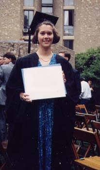 1992 Amy Graduates from Yale