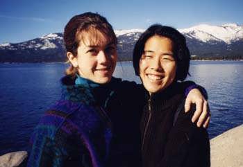 1998 Any and Shawn at Lake Tahoe