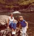 1978 Amy and Aunt Elin at Snoqualmie Falls